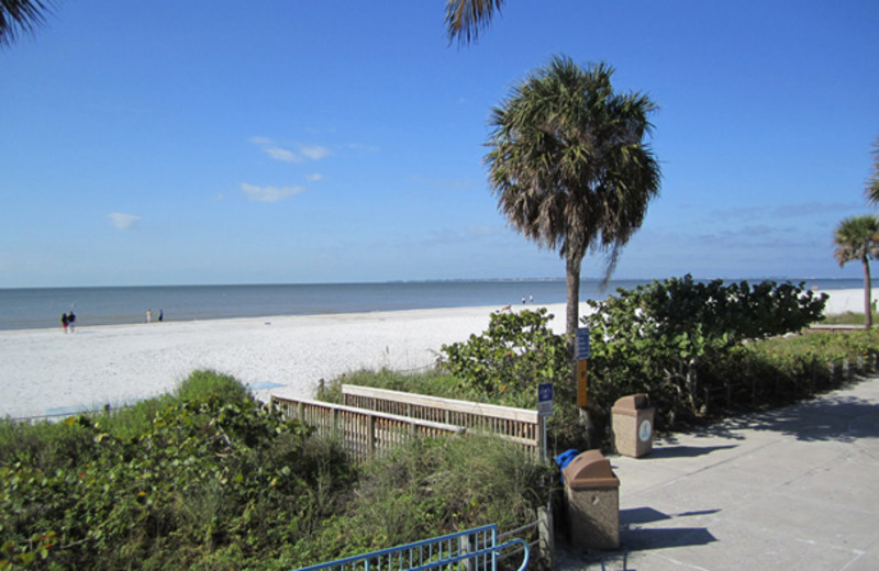 The beach at The Holiday Court.