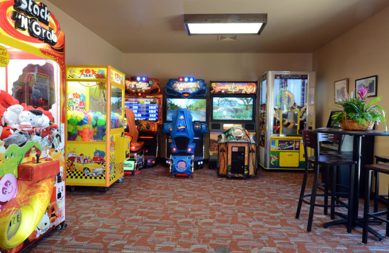 Arcade at Baker's Sunset Bay Resort.