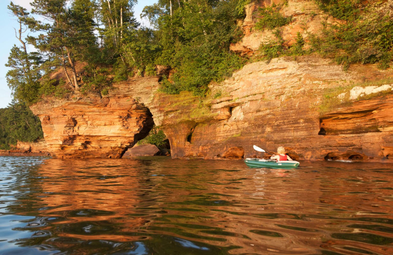 Kayaking at Mission Springs Resort.