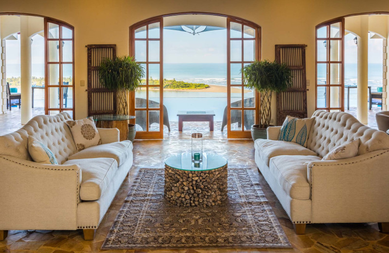Sitting area at El Castillo Boutique Luxury Hotel.