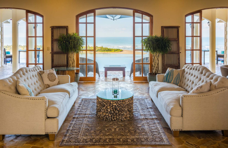 Sitting area at El Castillo Boutique Luxury Hotel.