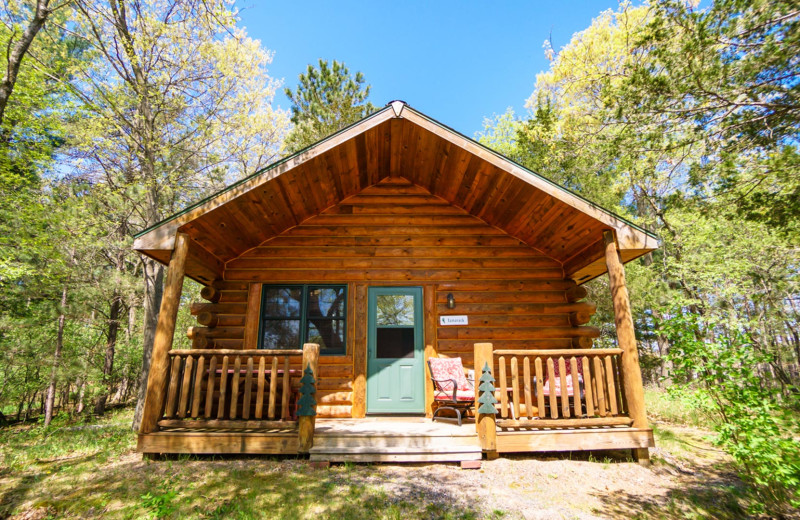 Exterior view of Hay Creek Cabins.