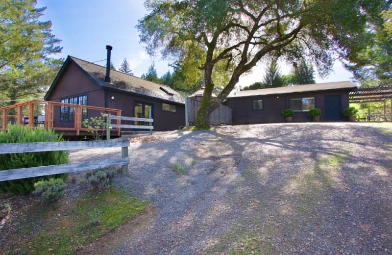 Rental exterior at Anderson Valley Vacation Rentals.