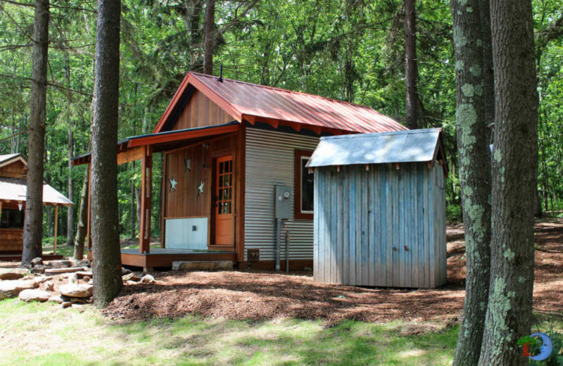 Tiny house exterior at Blue Moon Rising.