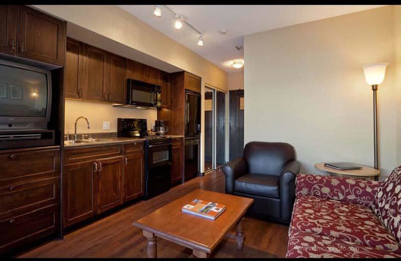 Guest kitchen at Blackcomb Lodge.