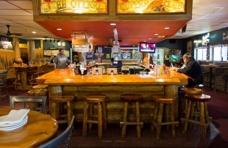 Bar at The Otter Lodge.