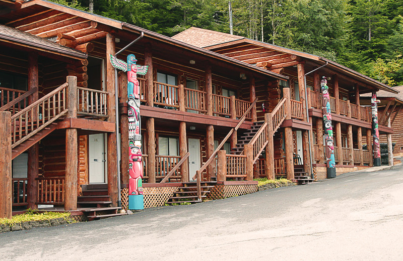 Exterior view of Salmon Falls Resort.