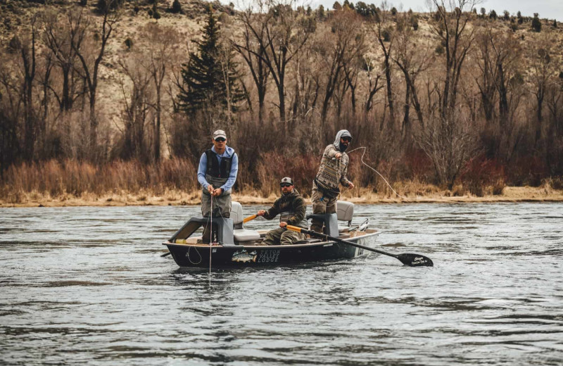 Fishing at Teton Valley Lodge.