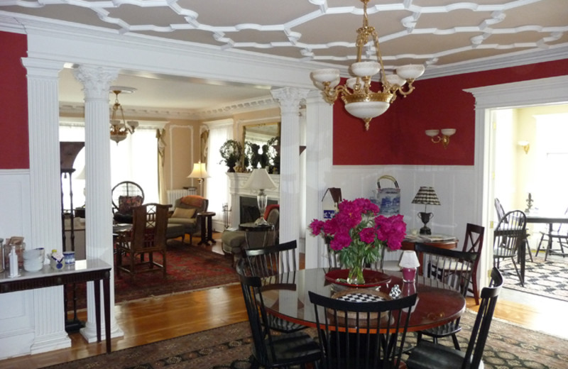 Dining room at Bartlett House Inn.