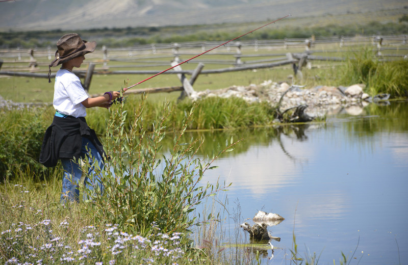 Fishing at Goosewing Ranch.