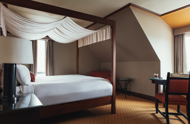 Guest room at Fairmont Tremblant Resort.