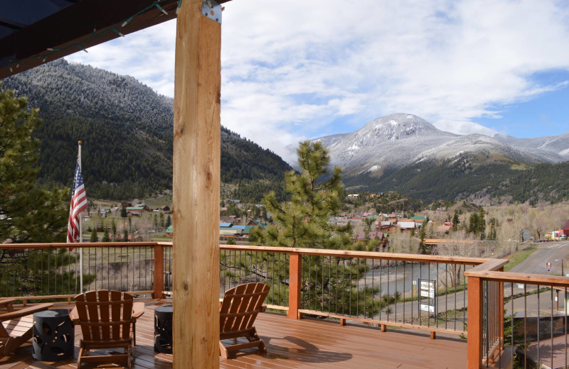 Balcony view at The North Face Lodge.