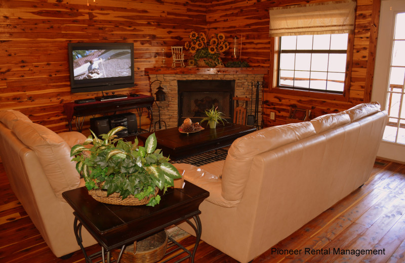 Rental living room at Pioneer Rental Management.