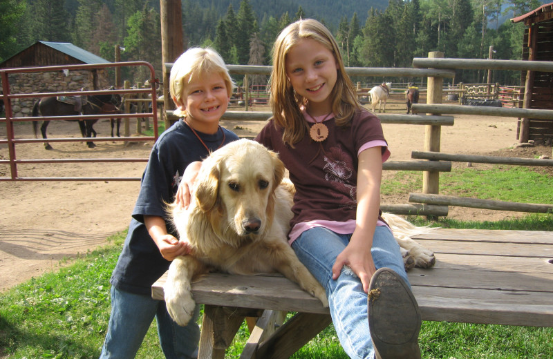 Pets welcome at Tumbling River Ranch.