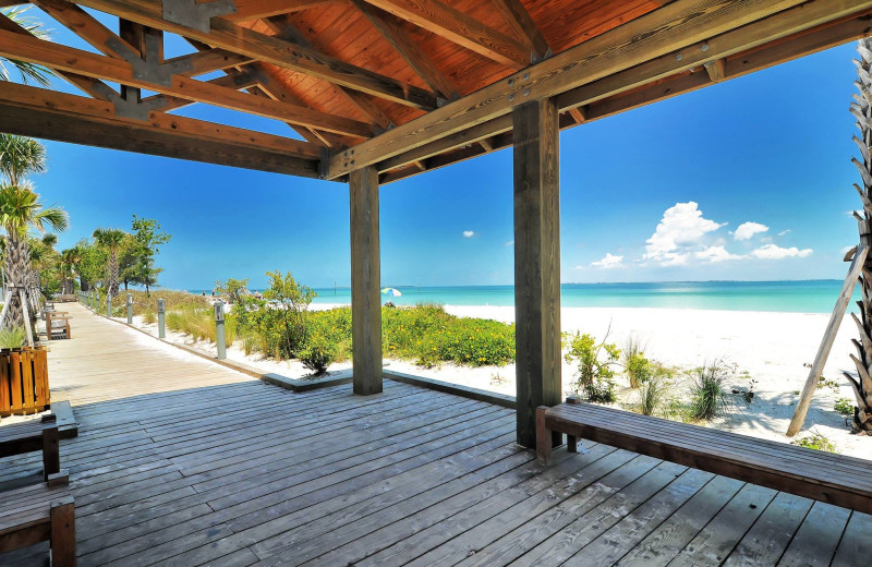 The beach at Anna Maria Vacations.