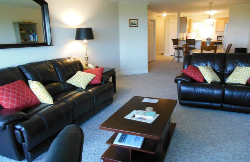 Rental interior at Oceanfront Getaways.
