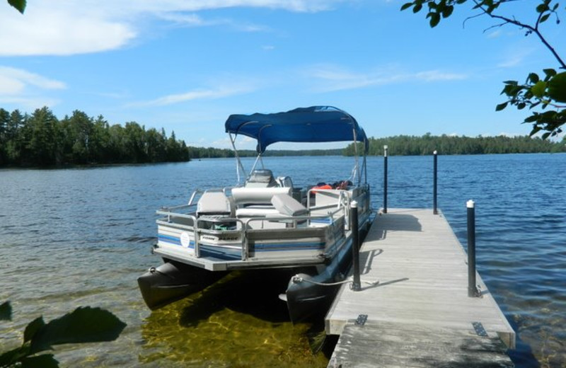Lake view at Ely Lodging.