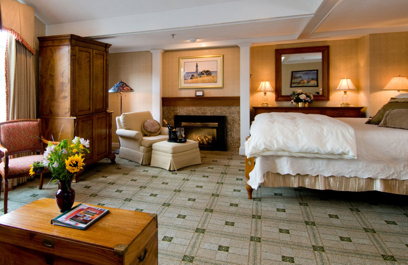 Guest room at The Meadowmere Resort.