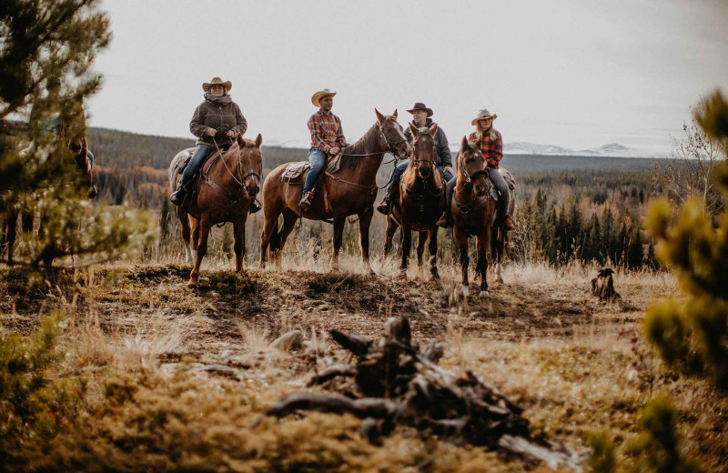 Horseback riding at Big Creek Lodge.