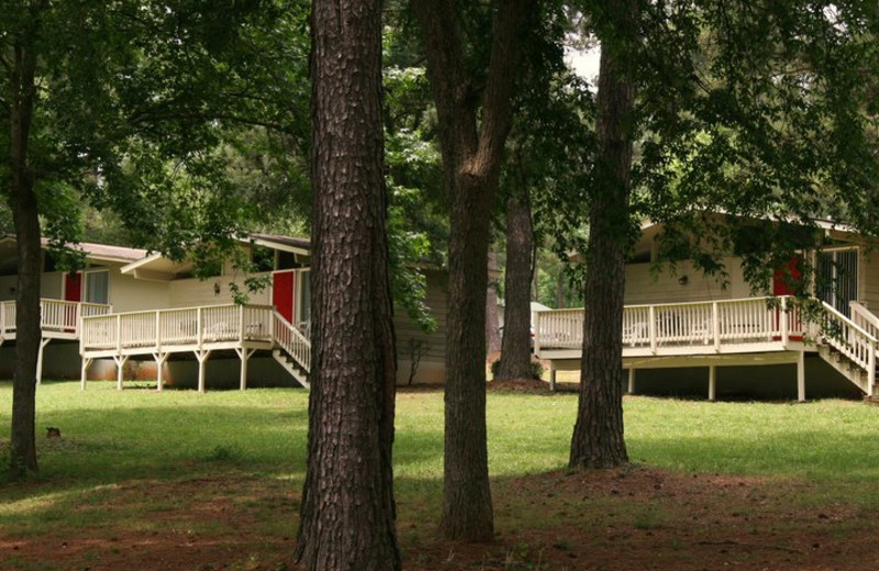 Cabin exterior at Highland Marina Resort.