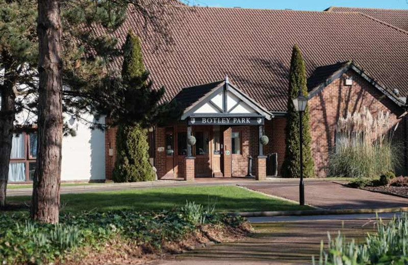 Exterior view of Botley Park Hotel and Country Club.