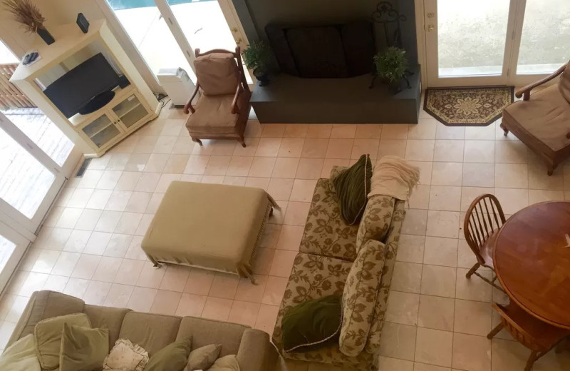 Guest living room at Lake Michigan Reunion & Retreat.