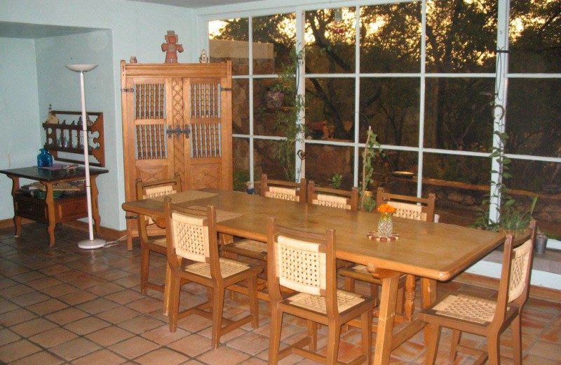 Dining room at Cherry Valley Ranch Bed and Breakfast.