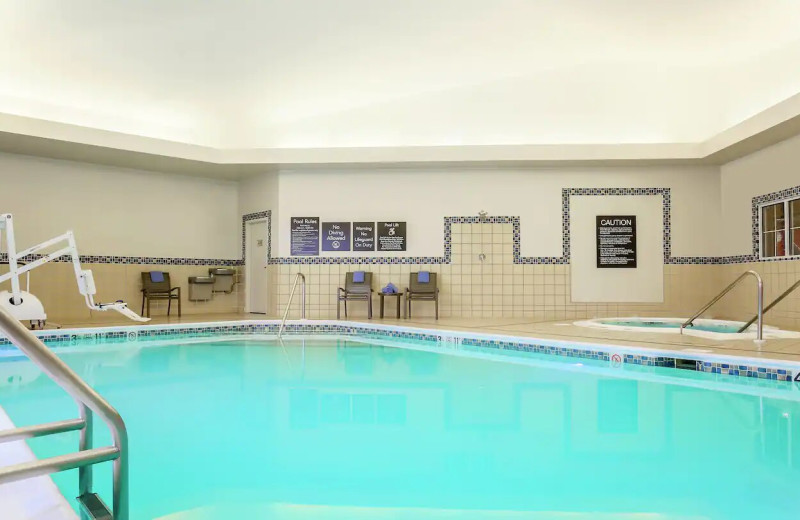 Indoor pool at Homewood Suites by Hilton Melville, NY.