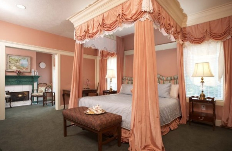 Guest room at The Fairview Inn & Restaurant.