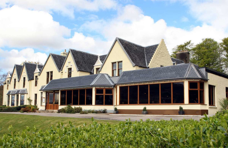 Exterior view of Cuillin Hills Hotel.