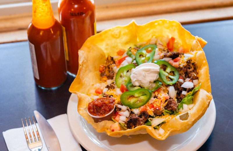 Taco salad at North Shore Lodge & Resort.