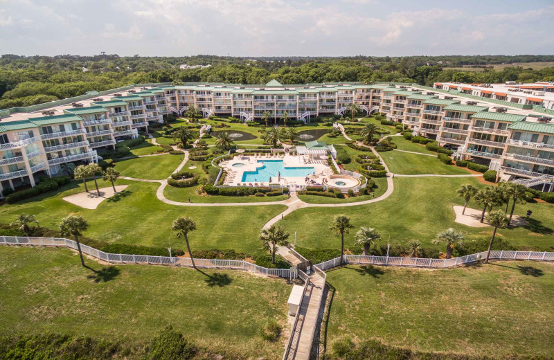 Aerial view of Real Escapes Properties - St. Simons Grand 307.