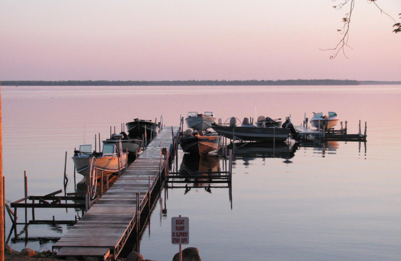 Dock at Vacationland Resort.