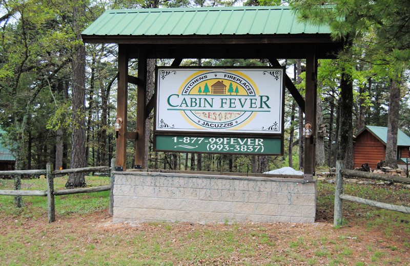 Exterior view of Cabin Fever Resort.