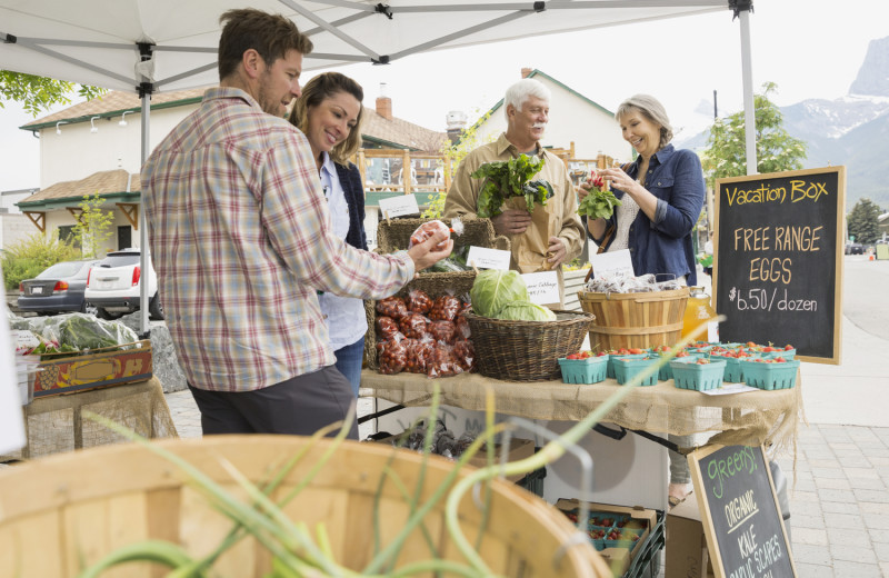 Farmer's market near Solara Resort & Spa.