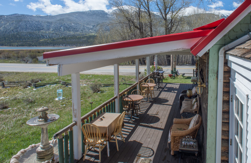 Porch at Twin Lakes Roadlodge.