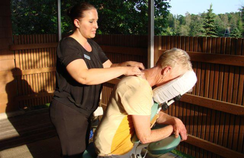 Massage at Madden's on Gull Lake.