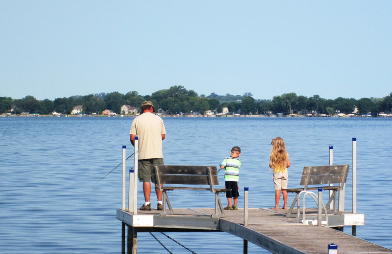 Fishing at Dickerson's Lake Florida Resort.