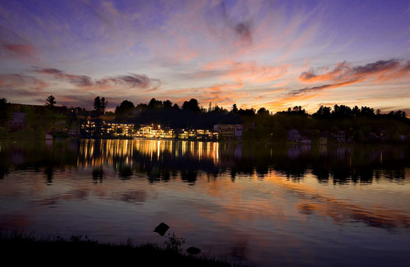 Resort lake view at Golden Arrow Lakeside Resort.