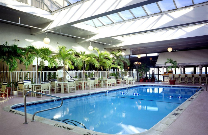 Indoor pool at Clarion Resort Fontainebleau.