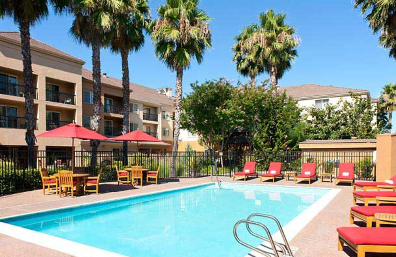 Outdoor pool at Courtyard by Marriott Milpitas.