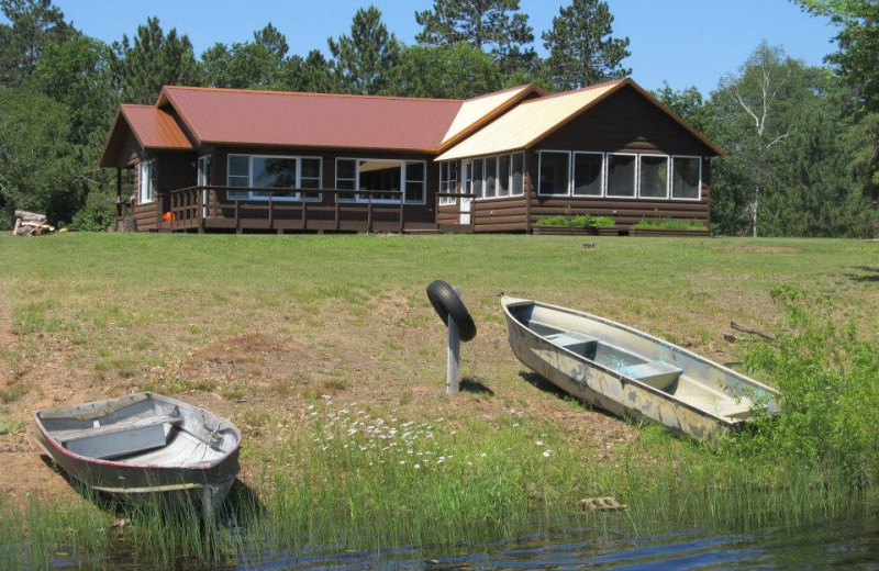 Cabin exterior at Safari Whitetail Resort.