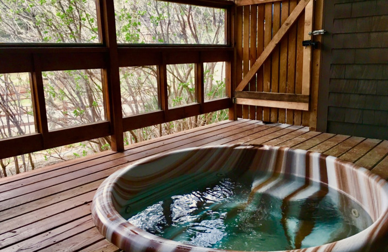 Hot tub at Valhalla Resort.