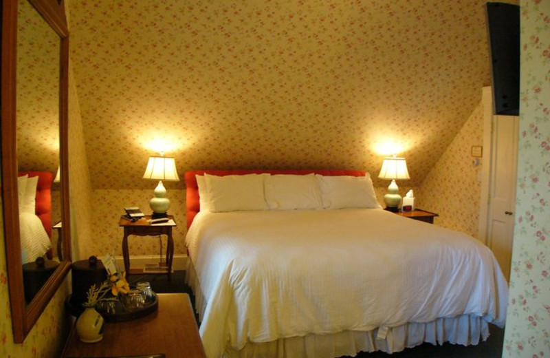 Guest room at Three Stallion Inn.