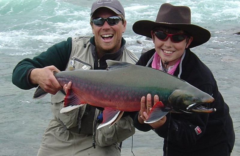 Fishing at Plummer's Arctic Fishing Lodges.