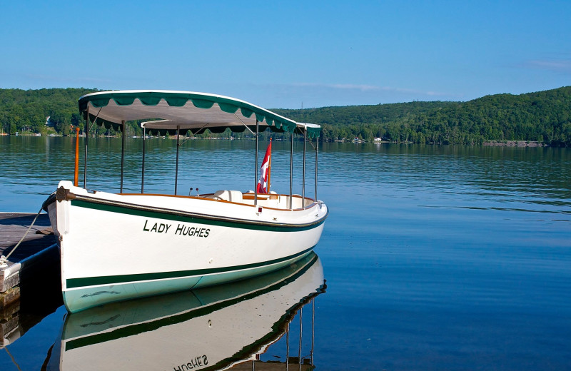 Boating at Sir Sam's Inn & Spa.