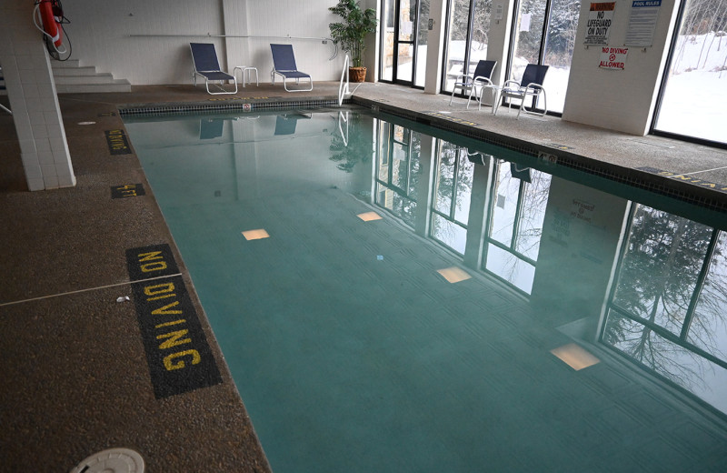 Indoor pool at The Golden Eagle Lodge.