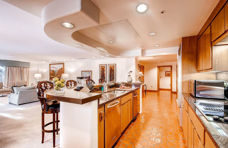 Guest kitchen at The Galatyn Lodge.