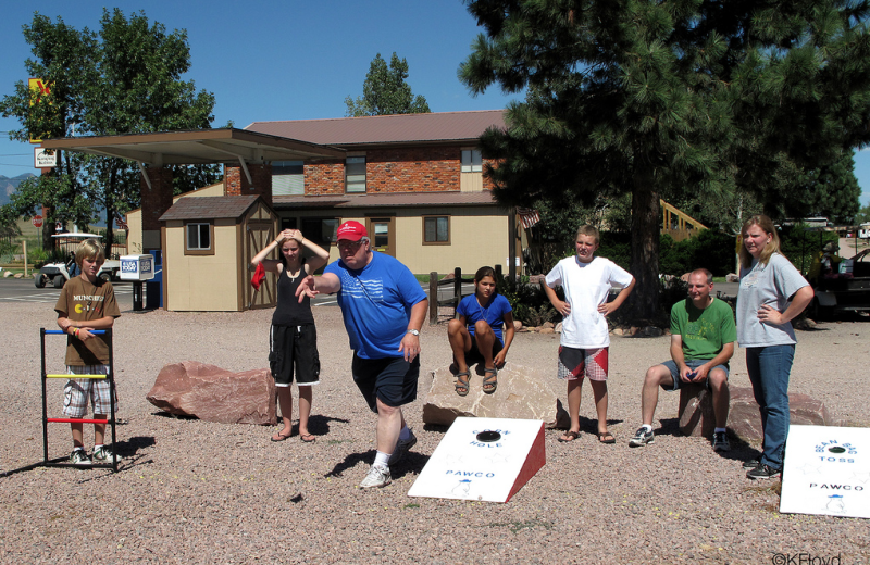 Family games at Colorado Springs KOA.