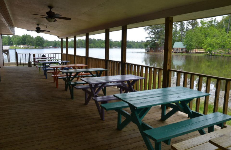 Picnic pavilion at Yogi on the Lake.